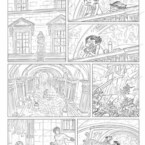 Les Souris du Louvre Tome 01 planche 11 Encrage Sandrine Goalec