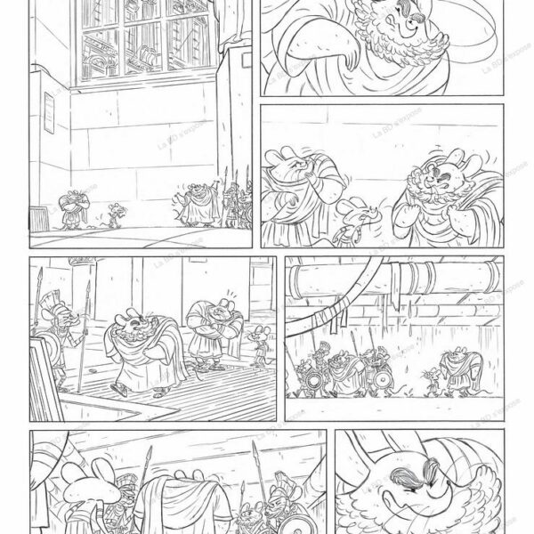 Les Souris du Louvre Tome 01 planche 14 Encrage Sandrine Goalec