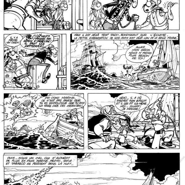 Marine planche originale encrée tome 2 page 17 Pica