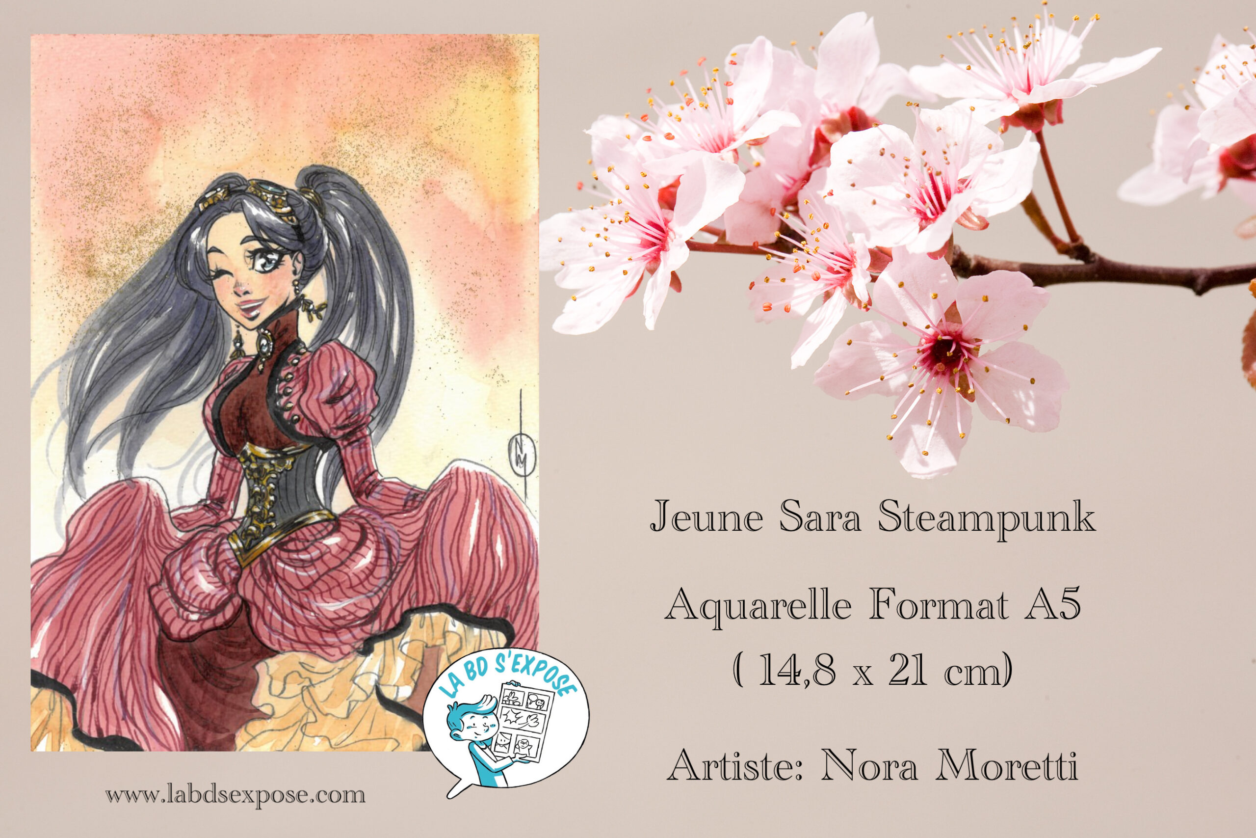 Réseaux Aquararelle Jeune Sara Steampunk Nora moretti