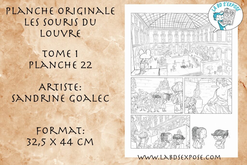 Réseaux Planche originale BD les souris du Louvre tome 1 P22 Sandrine Goalec