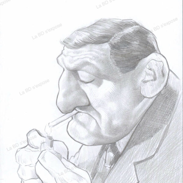 Planche Originale de BD Lino Ventura Jean-Marc Borot