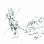 Dessin Original Fille du Soleil n°21 paolo Deplano