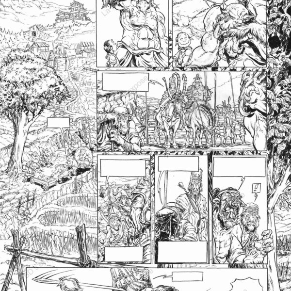 Planche Originale de bandes dessinées Mercenaires T01 P33 Paolo Deplano