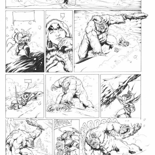 Planche Originale de bandes dessinées Nains T13 P18 Paolo Deplano copie