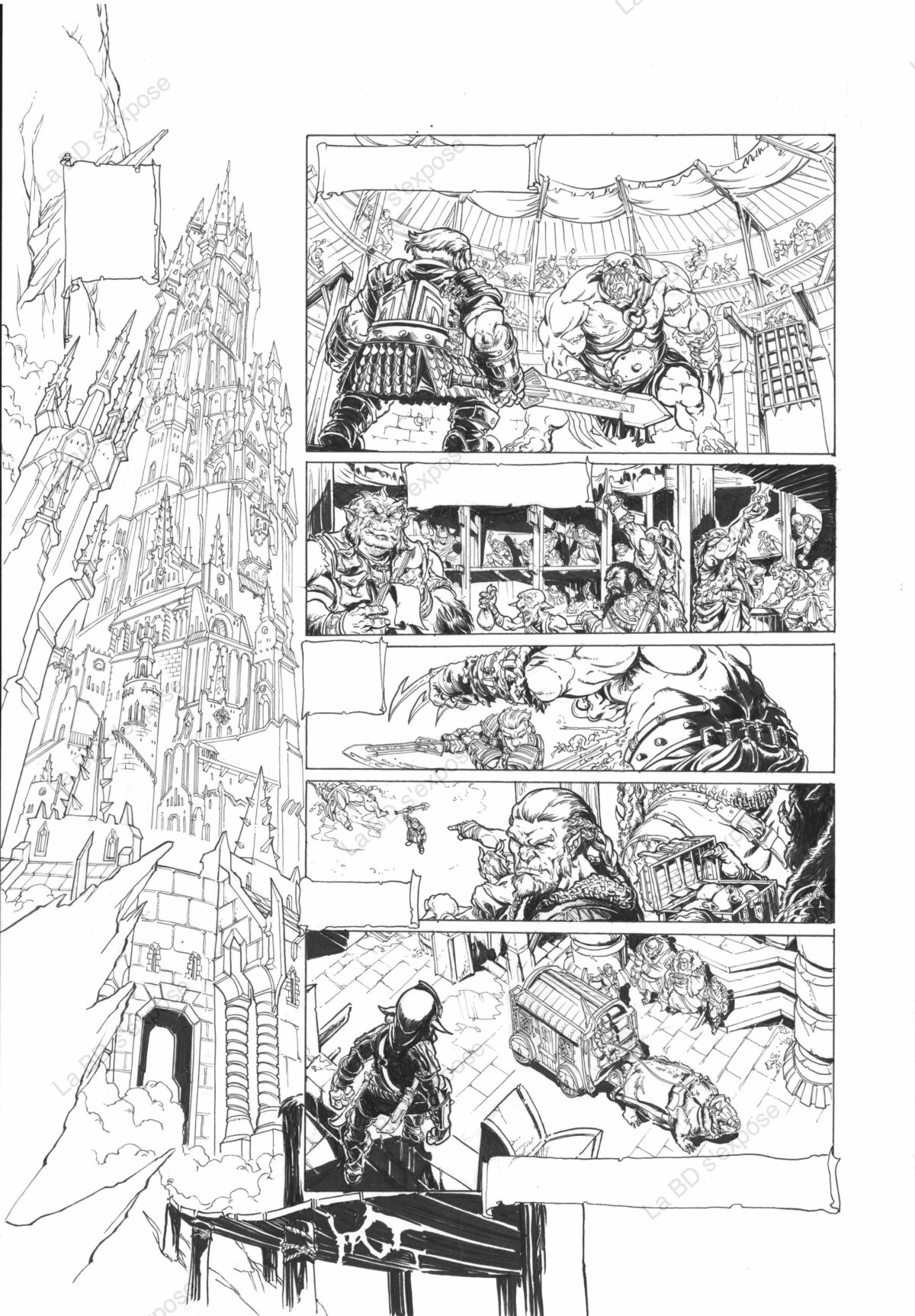 Planche Originale de bandes dessinées Orcs et Gobelins T04 P03 Paolo Deplano