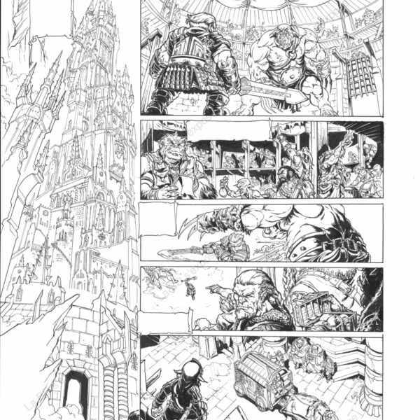 Planche Originale de bandes dessinées Orcs et Gobelins T04 P03 Paolo Deplano