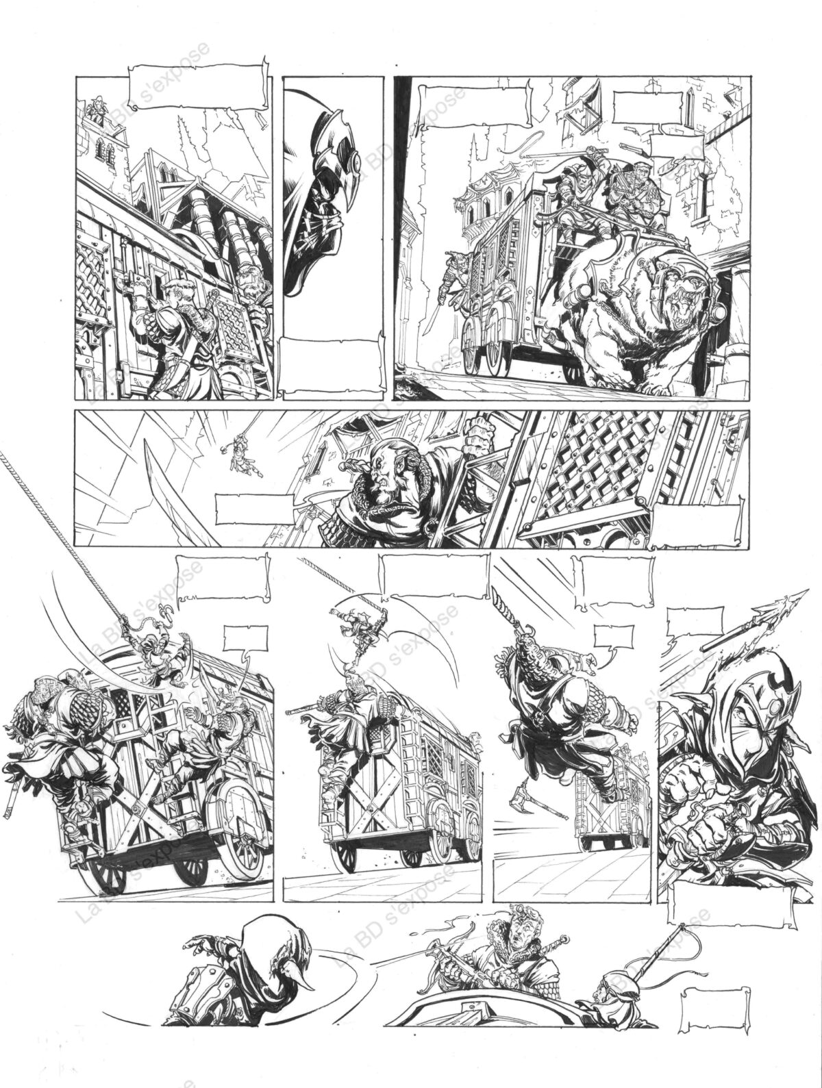 Planche Originale de bandes dessinées Orcs et Gobelins T04 P04 Paolo Deplano