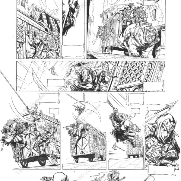 Planche Originale de bandes dessinées Orcs et Gobelins T04 P04 Paolo Deplano