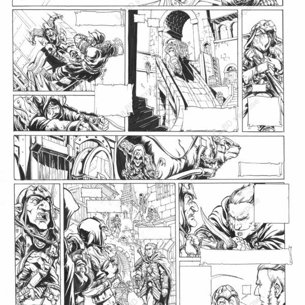 Planche Originale de bandes dessinées Orcs et Gobelins T04 P05 Paolo Deplano