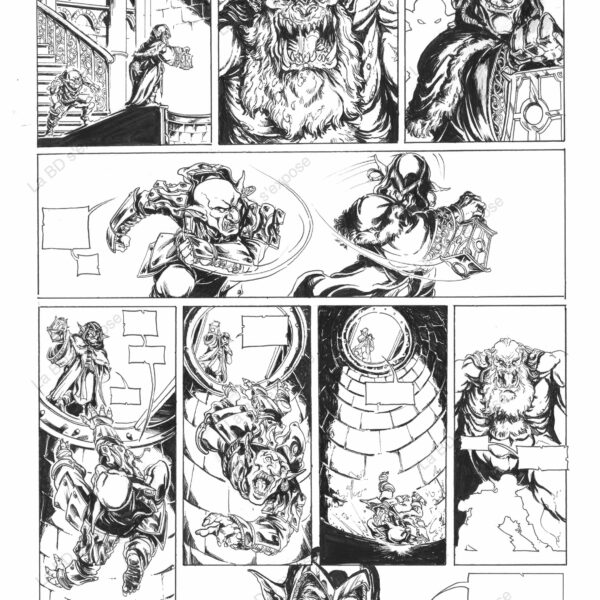 Planche Originale de bandes dessinées Orcs et Gobelins T04 P55 Paolo Deplano