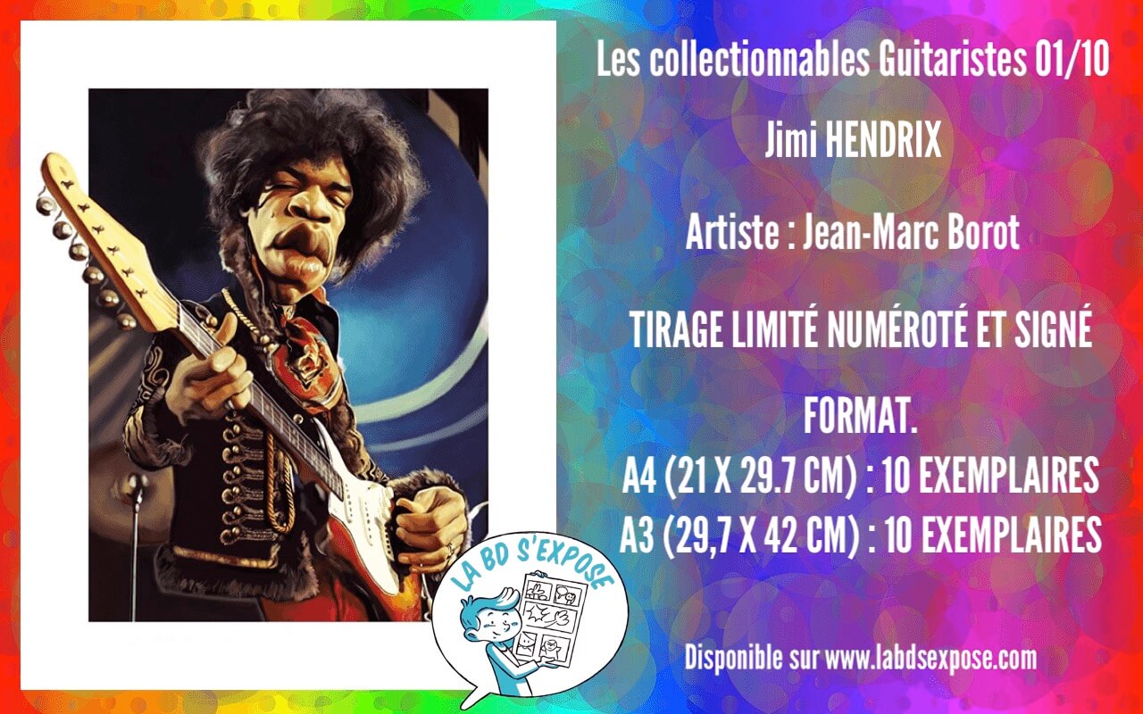Réseaux Les collectionnables guitaristes 01 Jimi Hendrix Jean Marc Borot