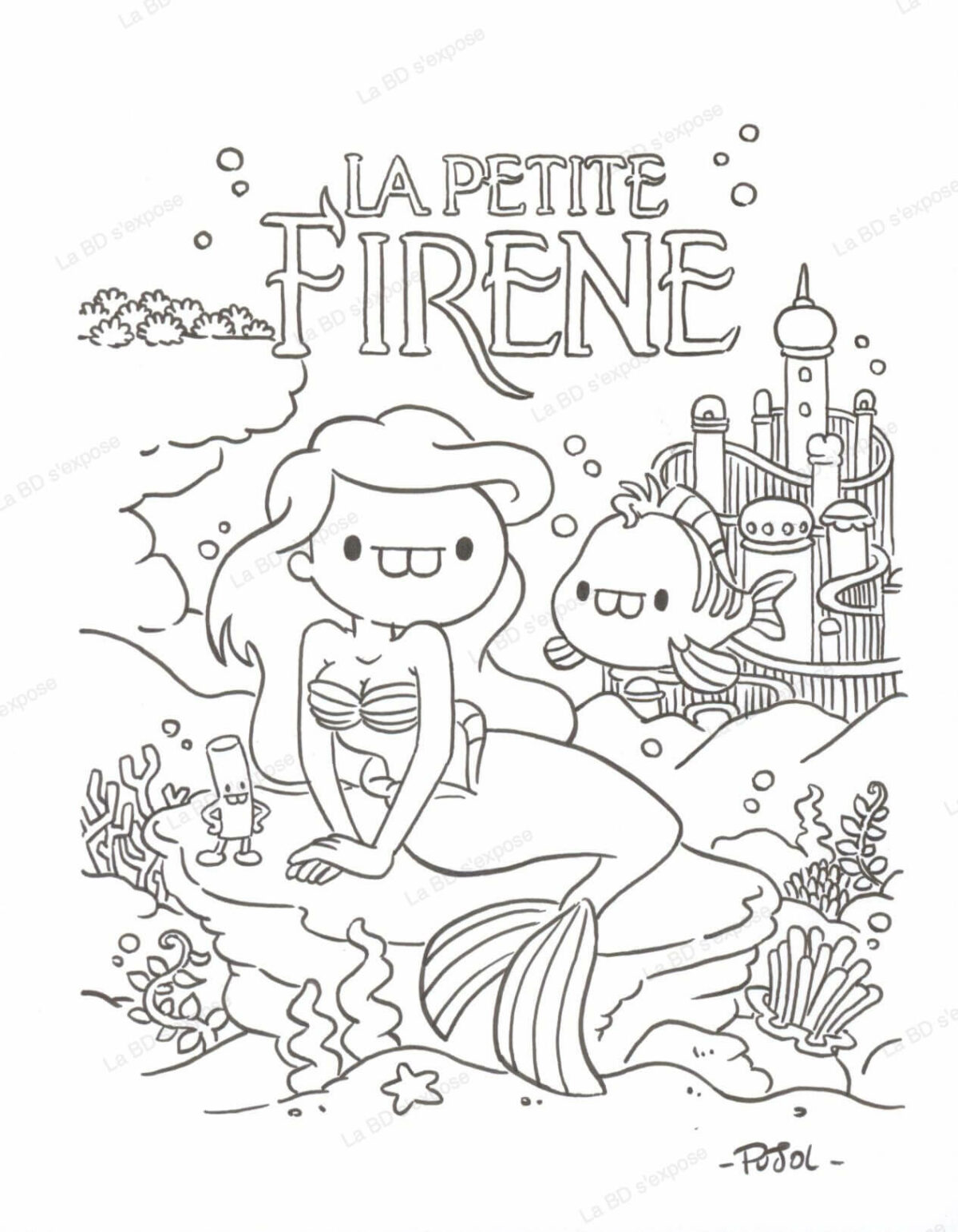 Dessin Original La Petite Firene Romain Pujol La BD s'expose