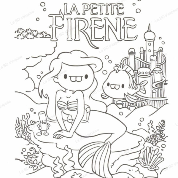 Dessin Original La Petite Firene Romain Pujol La BD s'expose