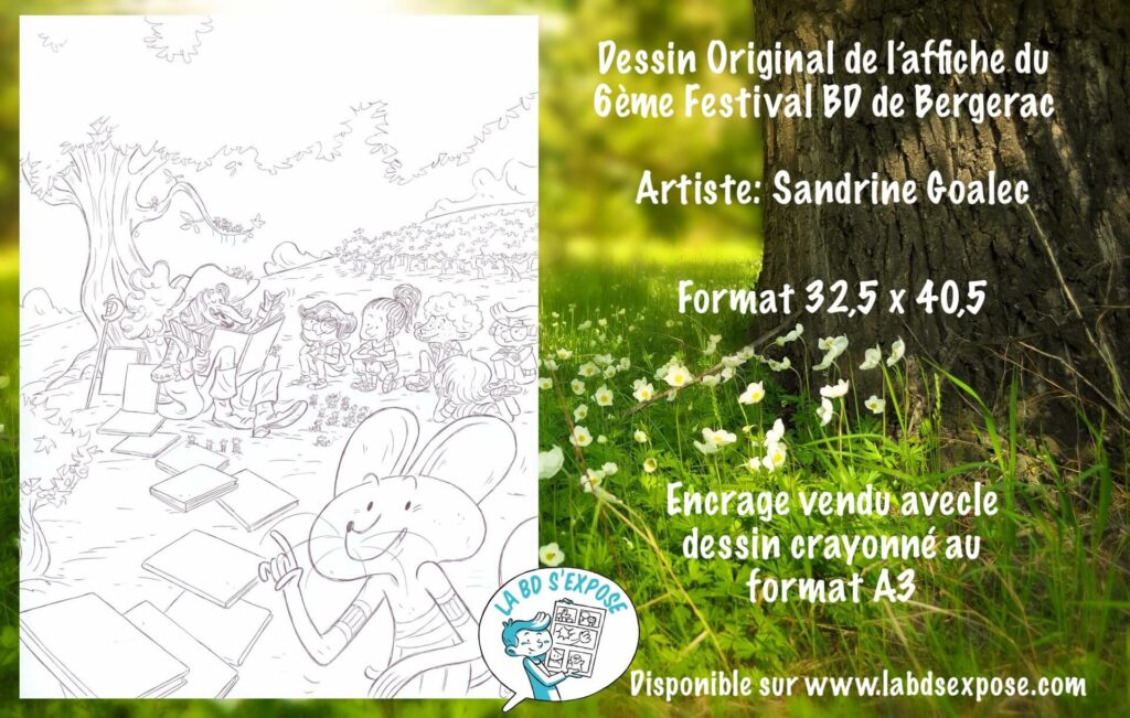 Réseaux Affiche festival BD bergerac Sandrine Goalec La BD s'expose