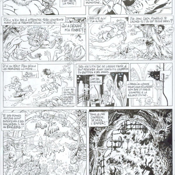 Planche originale de bandes dessinees Le grand chatiment P2 Benoit Du Peloux La BD s'expose