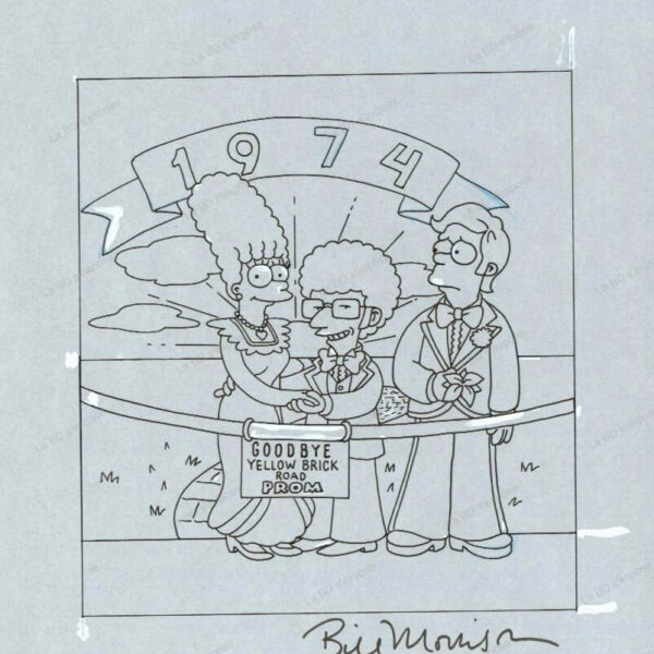 Dessin Original The Simpson 1974 Bill Morrison La BD s'expose