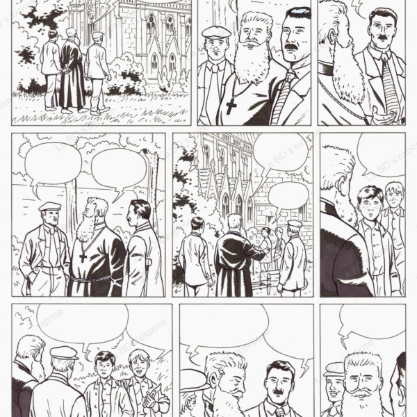 Planche originale de bande dessinee Daniel Brottier remuer ciel et terre P42 Herve Duphot La BD s'expose