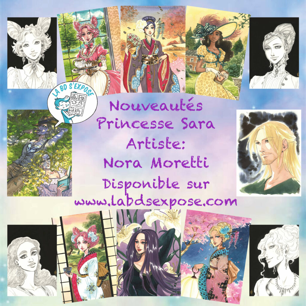 Réseaux Aquarelles Originales 092022 Princesse Sara Nora Moretti La BD s'expose