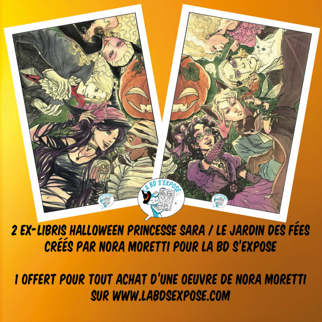 Reseaux Ex libris Halloween Nora Moretti La BD s'expose