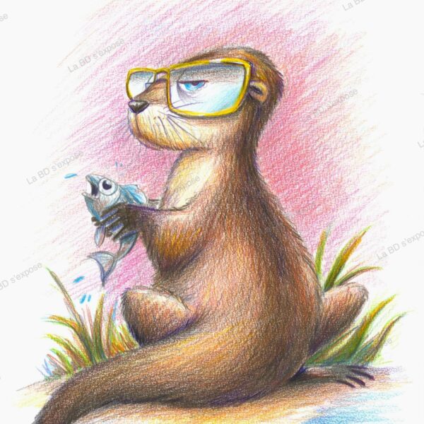 Loutre a lunettes Pauline Roland La BD s'expose