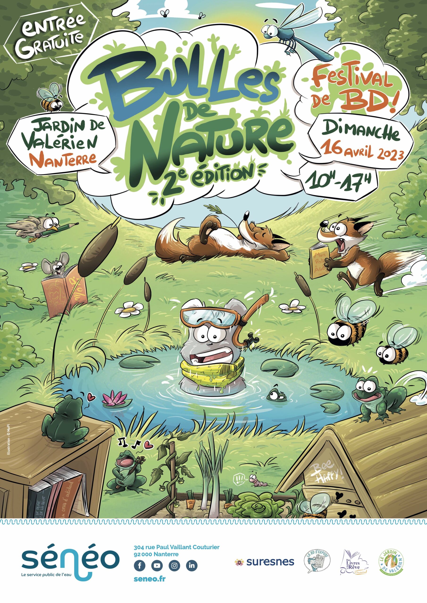 Affiche Bulles de Nature 2023 La BD s'expose