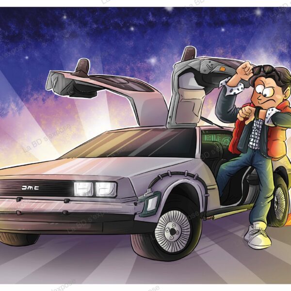 Tirage limité Parodie BTTF MoPi La BD s'expose