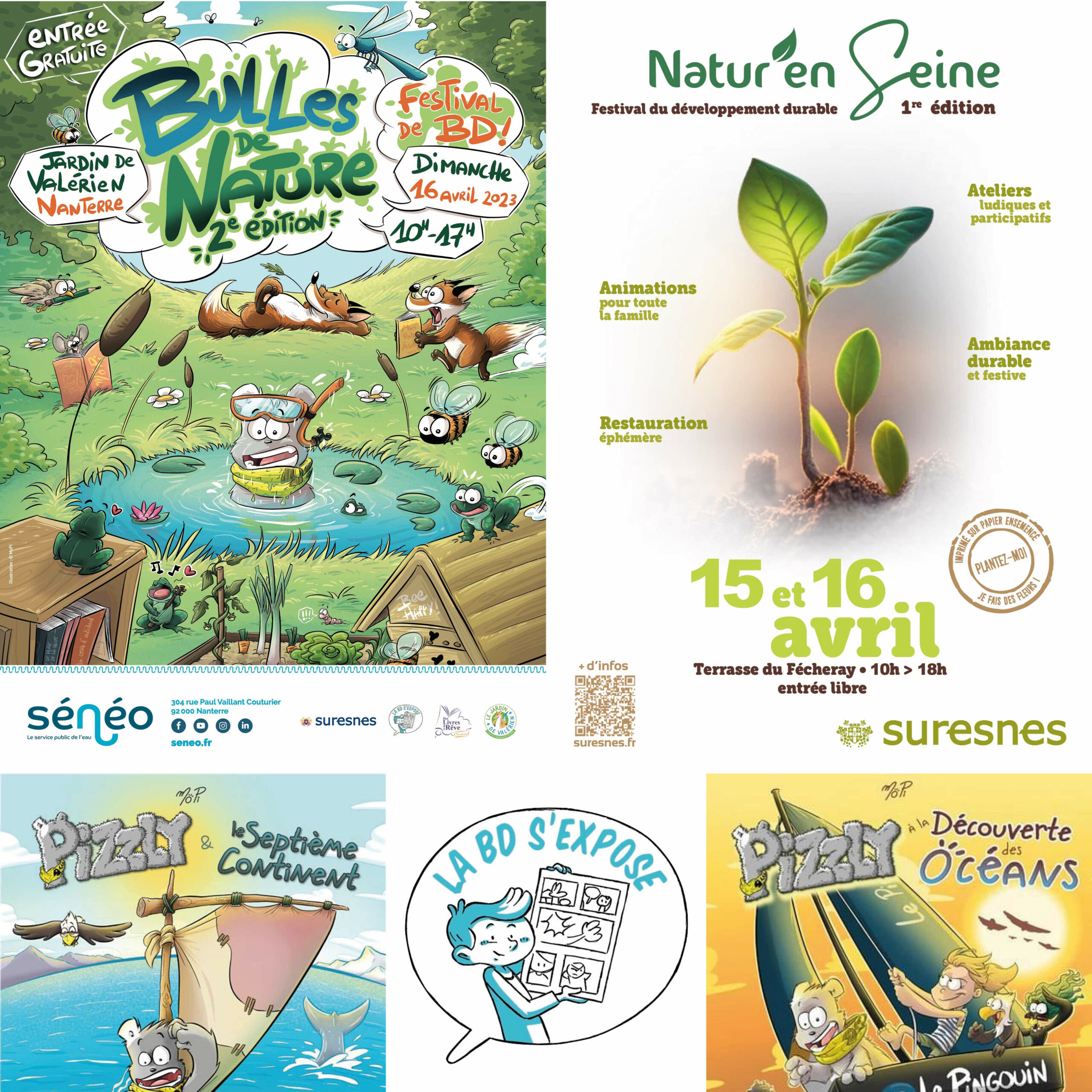 Présentation commune Bulles de Nature Naturen Seine La BD s'expose