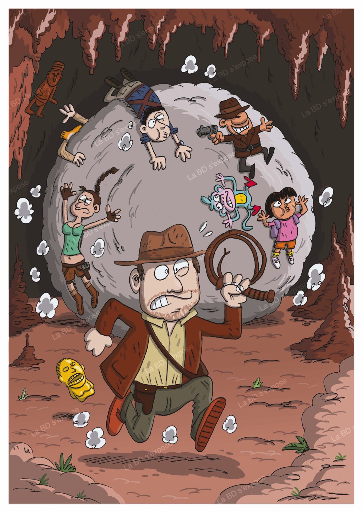 Tirage Indiana Jones Sti La BD s'expose