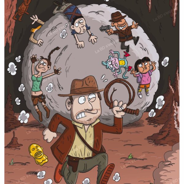 Tirage Indiana Jones Sti La BD s'expose