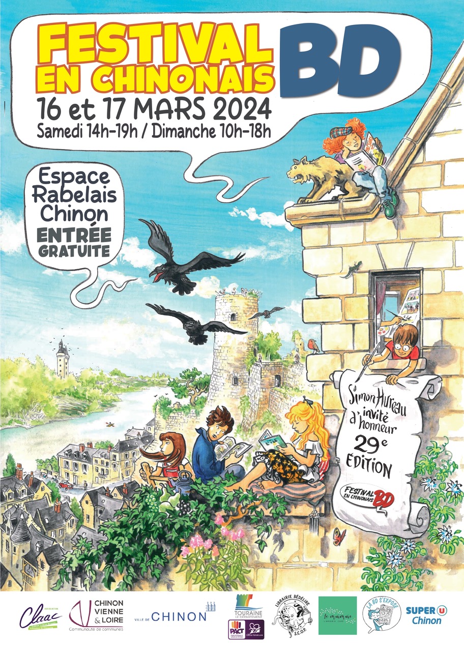 Affiche Festival BD en Chinonais 2024