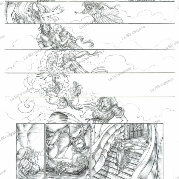 Planche originale de bande dessinee La fontaine dans le ciel tome 2 P36 Cinzia Di Felice La BD s'expose