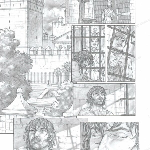 Planche Originale Carmen P1 Gianenrico Bonacorsi La BD s'expose