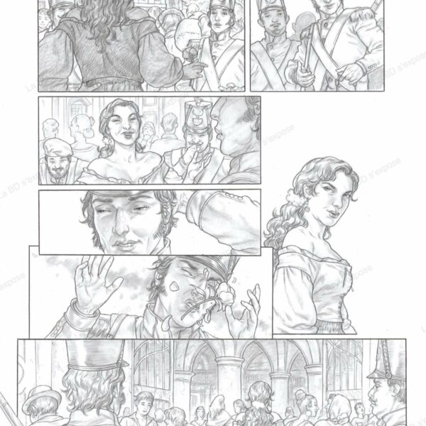 Planche Originale Carmen P3 Gianenrico Bonacorsi La BD s'expose