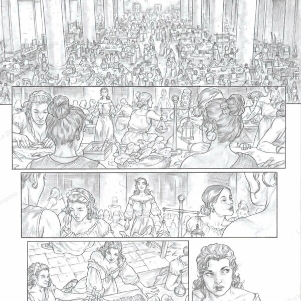 Planche Originale Carmen P4 Gianenrico Bonacorsi La BD s'expose