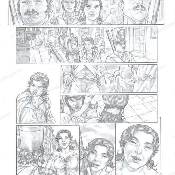 Planche Originale Carmen P8 Gianenrico Bonacorsi La BD s'expose