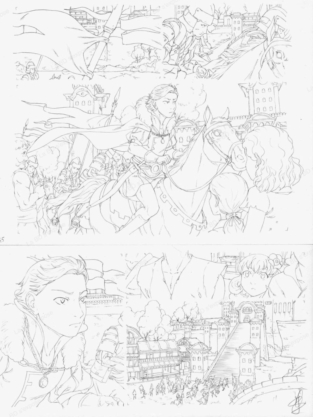 Planche Originale 45 Les Semi-Deus tome 1 Juliette Fournier et Jean Gael Deschard La BD s'expose
