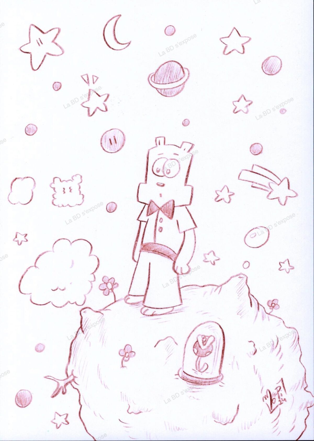 Le petit prince Pizzly MoPi La BD s'expose