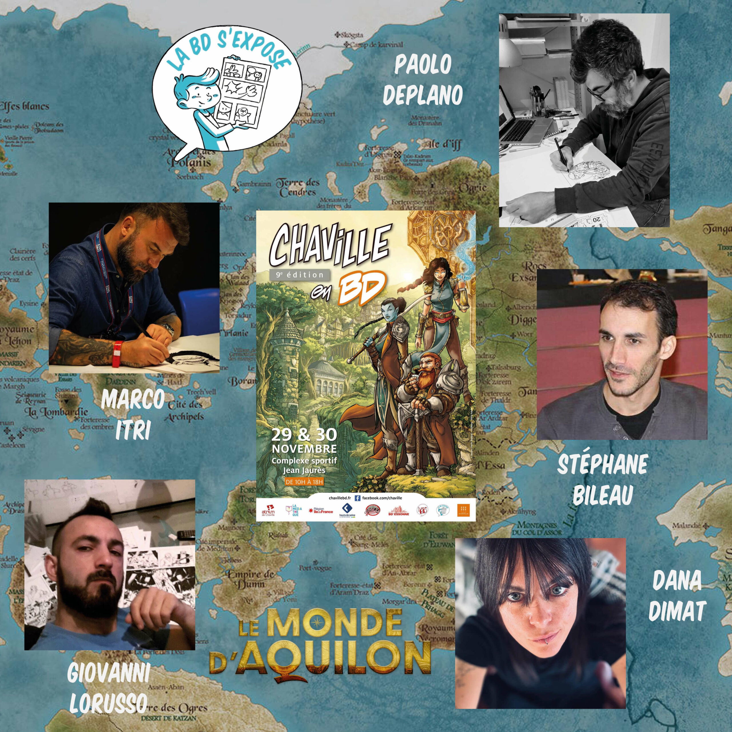 Presentation La BD s'expose Chaville en BD 2025 Le Monde d'Aquilon