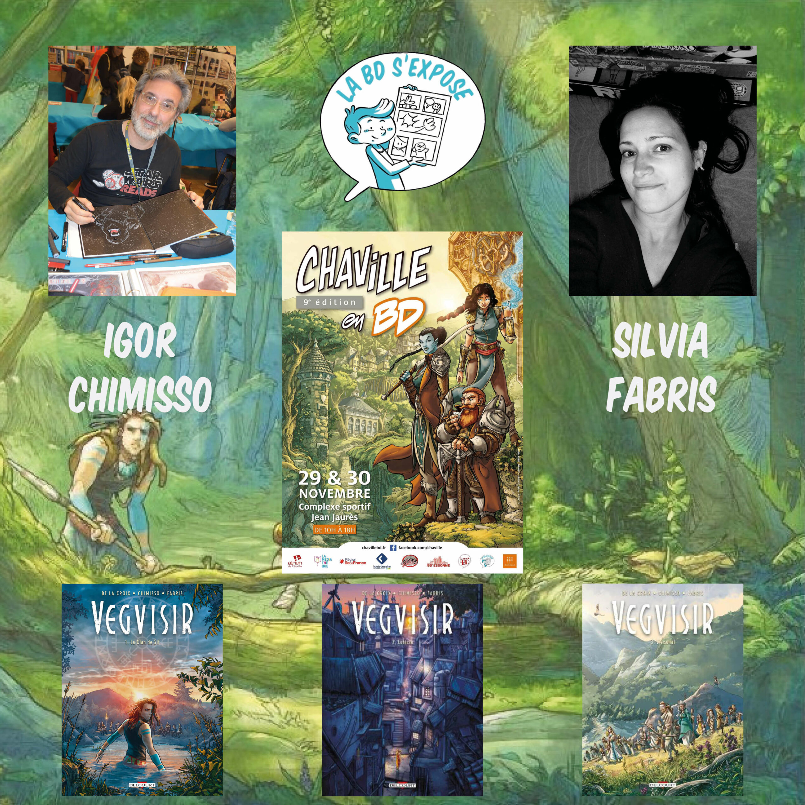 Presentation La BD s'expose Chaville en BD 2025 Vegvisir Delcourt