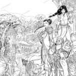 Dessin Original de l'affiche Chaville en BD 2025 Paolo Deplano La BD s'expose