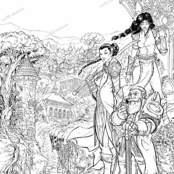 Dessin Original de l'affiche Chaville en BD 2025 Paolo Deplano La BD s'expose