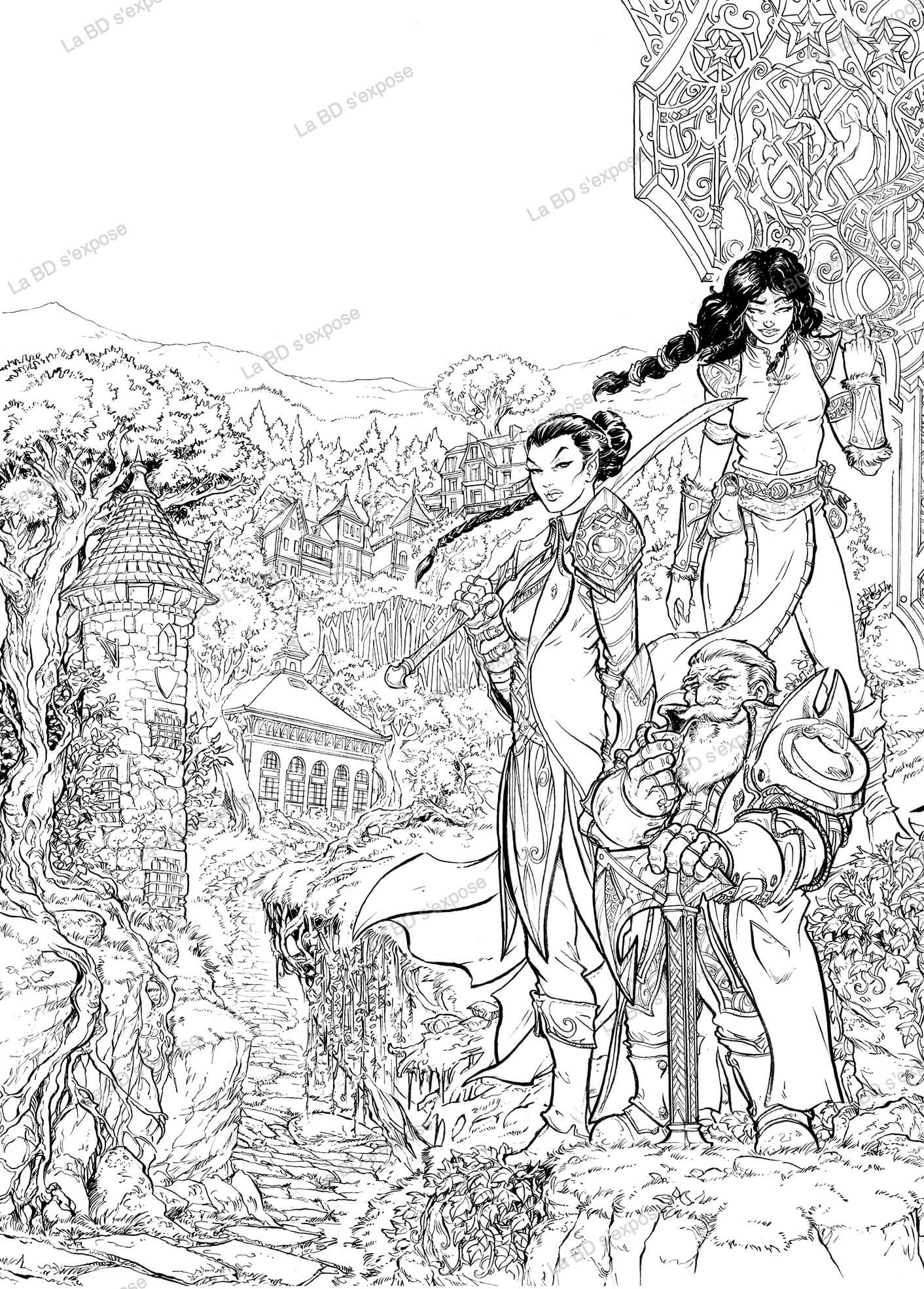 Dessin Original de l'affiche Chaville en BD 2025 Paolo Deplano La BD s'expose Dessin Original de l'affiche Chaville en BD 2025 Paolo Deplano La BD s'expose