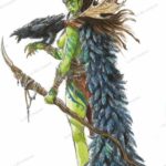 Dessin original Orc Shaman Paolo Deplano Silvia Fabris La BD s'expose