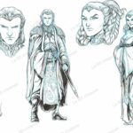 Dessin original Paolo Deplano Recherche Elfes pour Nains Tome 18 La BD s'expose