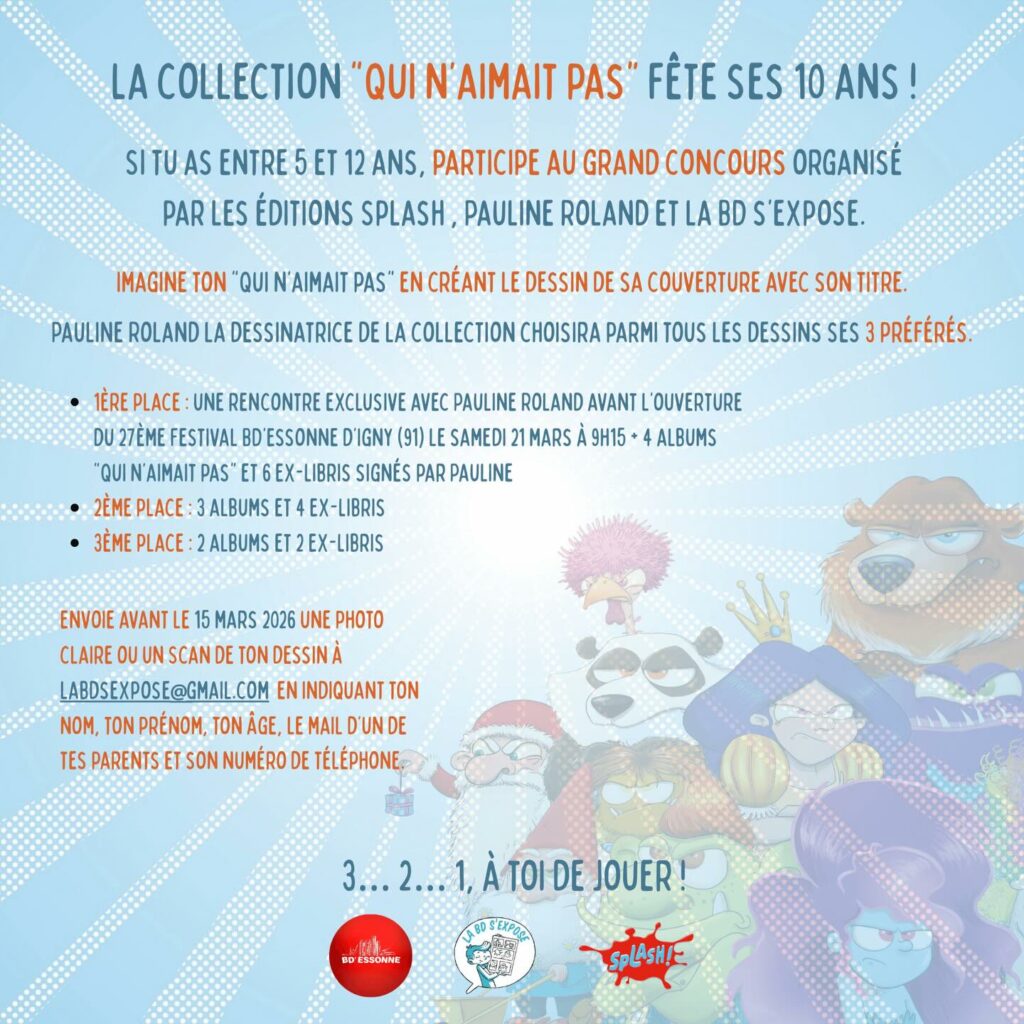 Concours 10 Ans Qui n'aimait pas La BD s'expose