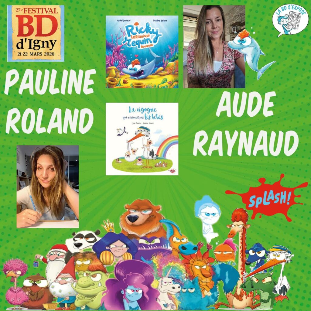 Pauline Roland et Aude Raynaud Festival BD'Essonne D'Igny 2026 La BD s'expose