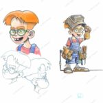 Alex le petit inventeur Planche originale de BD STAN Nicolas Signarbieux La BD s'expose