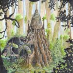 Ombre la capitale de l'empire fourmi planche originale de BD Plastok Nicolas Signarbieux La BD s'expose